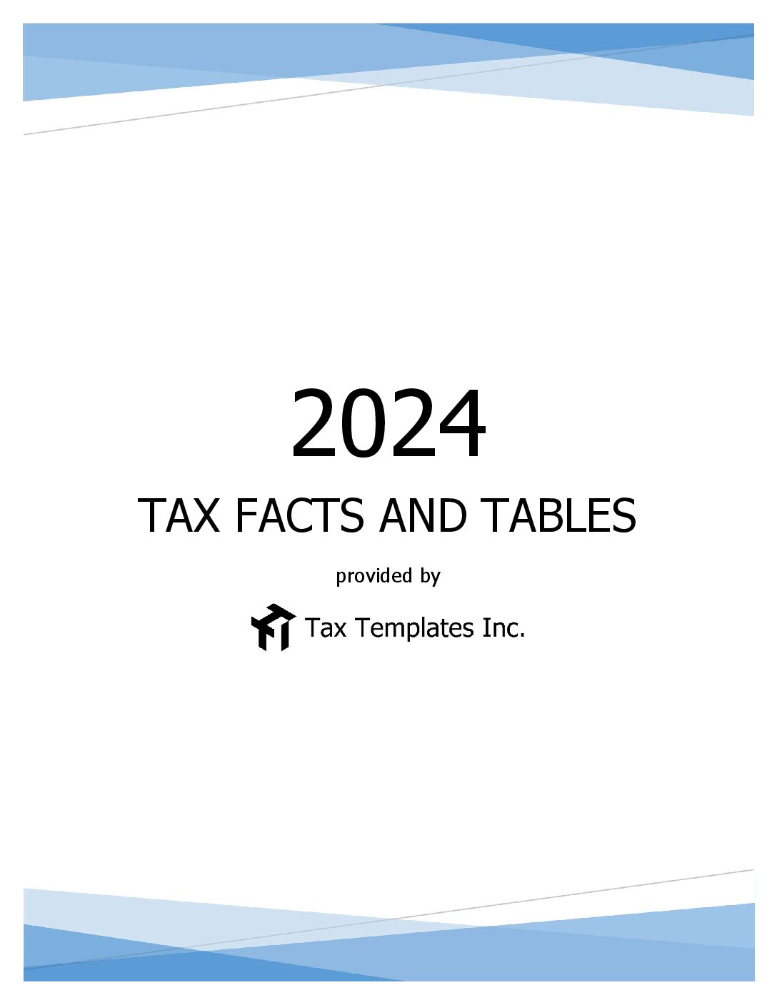 PDF 2024 Tax Tables Tax Templates Inc.